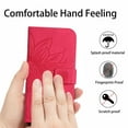 thumbnail image 4 of Allytech Wallet Case for Galaxy A42 5G with Shoulder Strap, Sunflower Embossed Flip Cover for Girls Women Shockproof Stand Cards Slots Anti-Scratch Phone Case for Samsung Galaxy A42 5G - Rose, 4 of 9