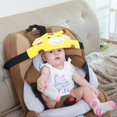 thumbnail image 2 of Soporte para la cabeza del asiento de coche para bebé (jirafa amarilla), posicionador para dormir para coches seguros y cómodos, correas de fijación de asiento de seguridad ajustables, 2 of 5