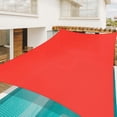 thumbnail image 2 of Yescom 20x16Ft 97% UV Block Rectangle Sun Shade Sail Outdoor Patio Pool Garden Yard Lawn Carport Net Watermelon Red, 2 of 12