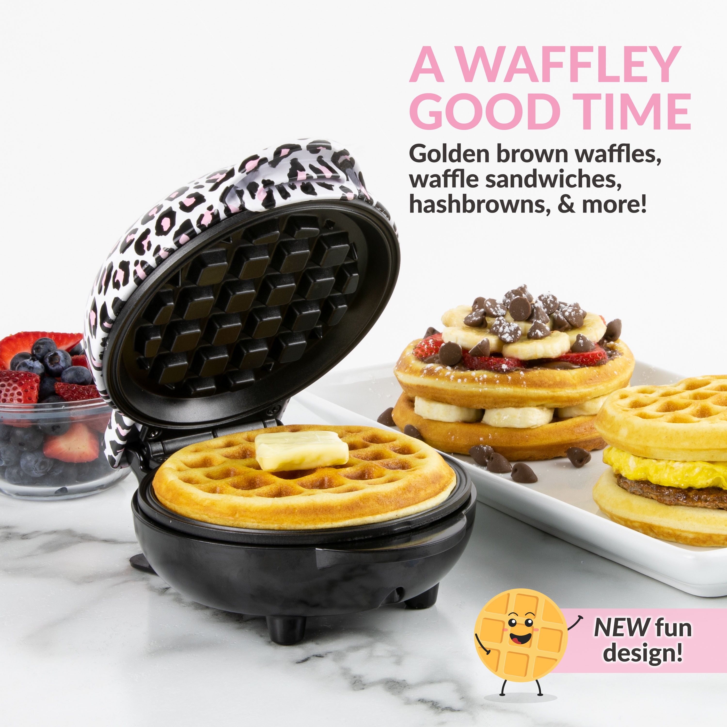 teal mini waffle maker