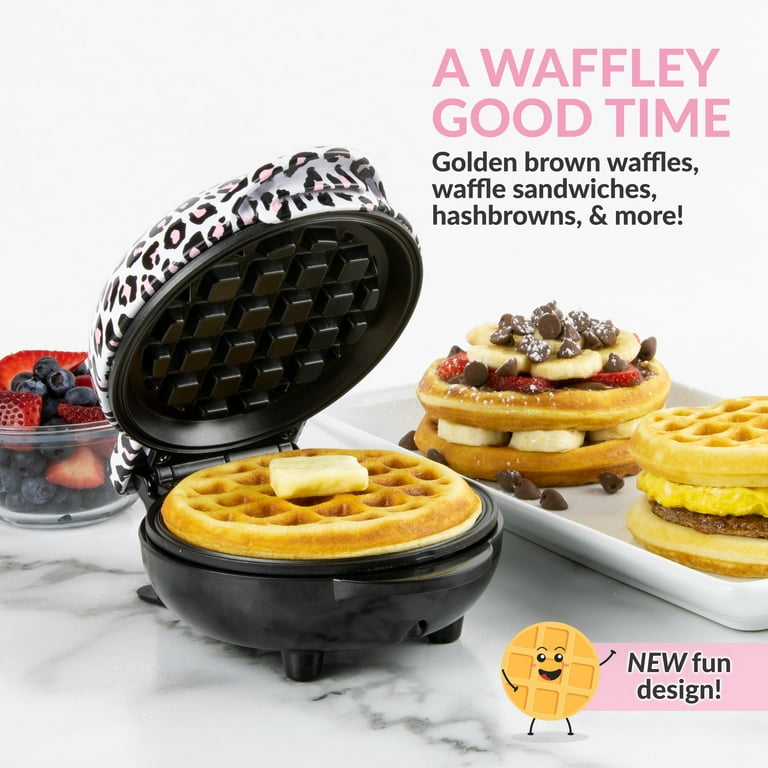 Waffle Wow! Thanksgiving Turkey Mini Waffle Maker - Make Holiday Breakfast Special for Kids & Adults w/Cute Design, 4 Waffler Iron Electric Nonstick