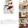 thumbnail image 2 of TIELUTT 2025 Multicolor Bird Table Runner 60 X 14 Inch Kitchen Dining Party Washable Fabric Tablecloth for Reusable Table Cover 30x72 Tablecloth Tablecloth Modern Small Table Cloths and Tablecloth Fa, 2 of 7