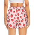 thumbnail image 4 of Xecao's Strawberry for a double-layer running short for women, perfect for gym, tennis, and more, featuring a convenient pocket., 4 of 9