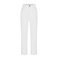 thumbnail image 5 of Nmnitkp Dress Pants Women Business Straight Leg Dress Pants Elastic Waist Zipper Closure Work Trousers with Pockets White,M, 5 of 5