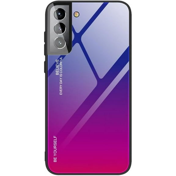Gradient Glass Soft Edge Phone Case, Multi-Color Available, Drop-Proof and Wear-Resistant for Samsung Galaxy S24 S23 S22 S21 S20 Ultra Plus Note20 Phone Case (A4,Note 20)