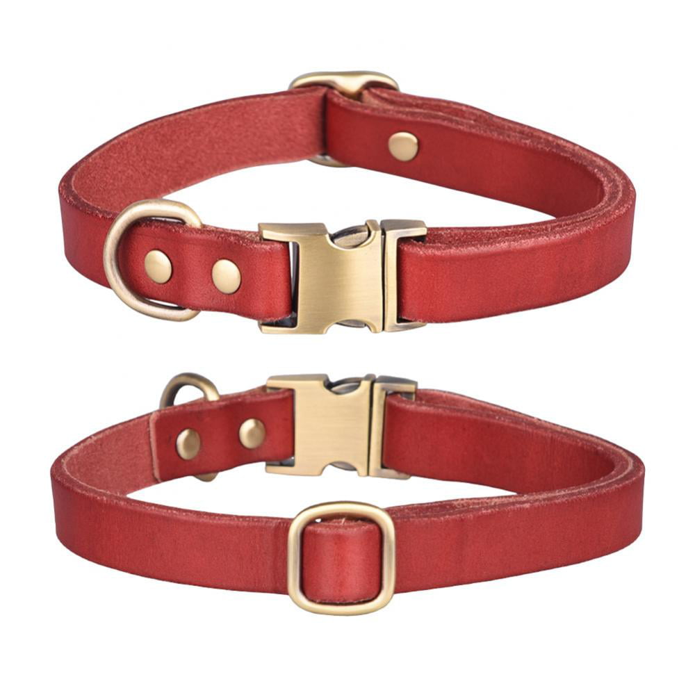 Adjustable Leather Dog Collar For Small Medium Large Dogs Fashion Pet Dog Collar 