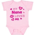 thumbnail image 3 of Inktastic Valentine's Day My Nana Loves Me Hearts and Lips Boys or Girls Baby Bodysuit, 3 of 5