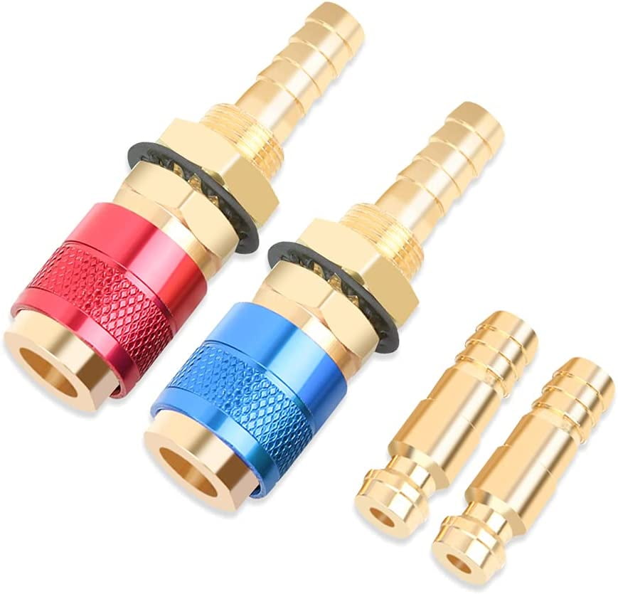 PHANY 2 Pieces Oxygen Acetylene Torch Quick Coupler 8mm Welding Gas