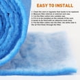 thumbnail image 2 of 12" x 140" Air Vent Filters Kit - Cut to Size Floor Vent Filters for home. MERV 8 Electrostatic Air Filter Roll & Adhesive Hook Tape(30+ Filters), 2 of 5