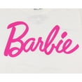 thumbnail image 2 of Barbie Women's Pink Logo Graphic Print Adult T-Shirt, 2 of 3