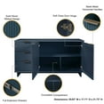 thumbnail image 4 of Manhattan Comfort Granville Engineered Wood Sideboard in Midnight Blue, 4 of 11