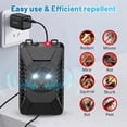 thumbnail image 2 of 2 Pack Ultrasonic Rodent Repellent for Car Engine, Plug-in Under Hood Mouse Repeller for Garage and Indoor Use, Black, 2 of 6
