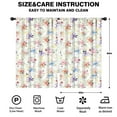 thumbnail image 2 of Blackout Kids Curtains,Pioneer Flower Floral Print Pattern Childrens Insulated Curtains Set Of 2,Bedroom Essentials,Toddler Room Decor 52"x84", 2 of 5