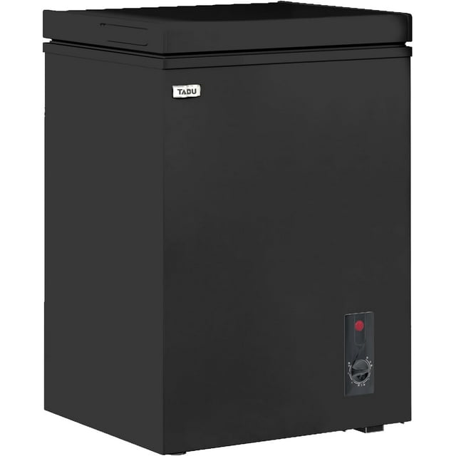TABU Chest Freezer, 2.8 Cu ft Deep Freezer with Adjustable Temperature, Mini Freezer with