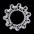 thumbnail image 4 of Boucles d'Oreilles en Acier Inoxydable de Forme de Fleur Creuse, 4 of 5
