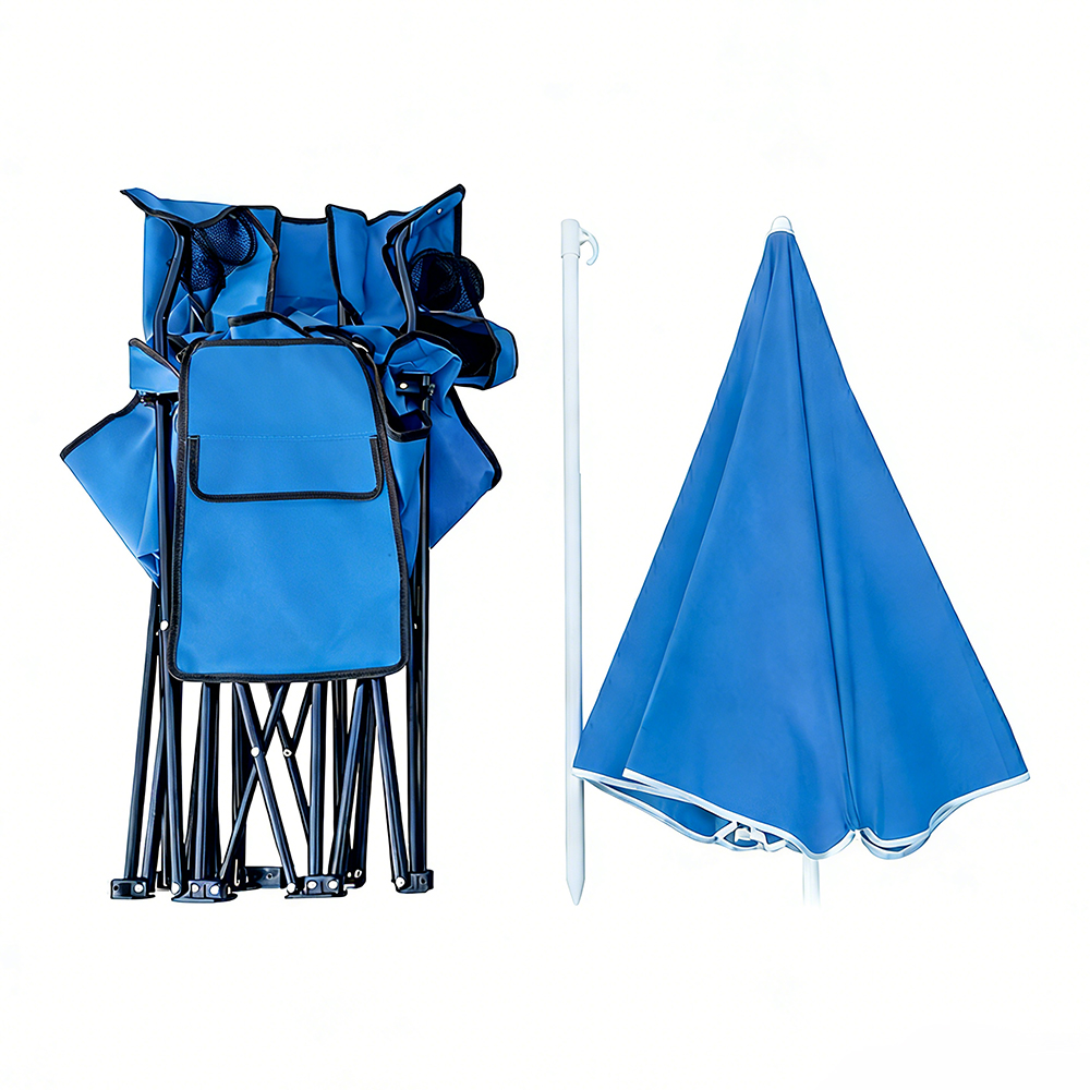 Cowin Double Camping Chair with Umbrella and Cooler Bag photo 4