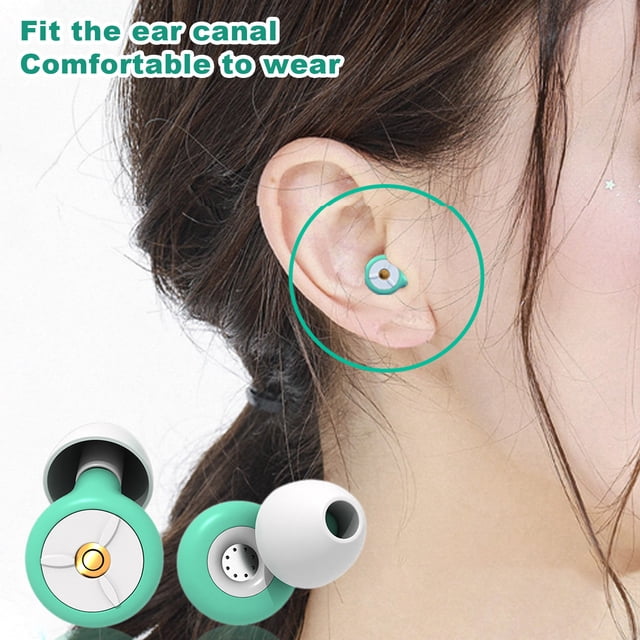 LJNYFDC Bouchons d'Oreilles Réduction de Bruit Ensemble avec Embouts Lavables Étanches en Silicone Doux Réutilisables Protection Auditive pour Travail et Étude
