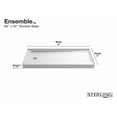 thumbnail image 2 of Sterling 72181110 Ensemble 60" Shower Receptor - White, 2 of 3