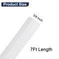 thumbnail image 2 of Unique Bargains 7 Ft - 5/8 in Expandable Braided Cable Sleeving, PET Split Sleeving Cable Management, White, 2 of 6