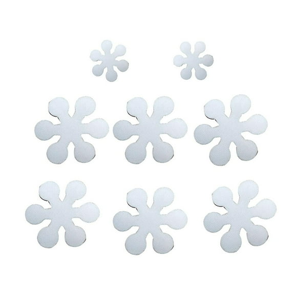 Hemoton  16 Pcs Bathtub Mat Non Slip Stickers Flower Design