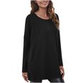 thumbnail image 1 of Blusa de manga larga con cuello redondo para mujer a la moda Fridja  fhghd659, 1 of 4