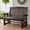 Deep Brown, variant on Fortune Candy Wooden Patio Glider, with Cup Holders, High Back and Deep Contoured Seat, Solid Fir Wood, Heavy Duty 800 lbs (Teak Tone, 2-Seater)