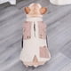 thumbnail image 4 of Perro de invierno Chaqueta de suave ajustable lindo para proteger a prueba Cálido para exteriores Chihuahua Perros grandes marrón, 4 of 8