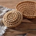 thumbnail image 5 of Japanese Style Rattan Storage Tray  Baskets Tray Wicker Bread Fruit Food, 5 of 5