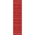 thumbnail image 6 of BERTHMEER 2'X8' Christmas Runner Rug Red Christmas Kitchen Runner Moroccan Winter Holiday Snowflake Low Pile Runner for Indoor Entrance Entryway Hallway Kitchen Machine Washable Non-slip Rug, 6 of 6