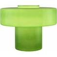 thumbnail image 3 of BoutiqueRugs Lauenhagen Contemporary Geometric Glass Bedside Table Lamp for Bedroom Nightstand - Modern End Side Lighting for Living Room - Green - 7" H, 3 of 8