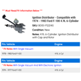 thumbnail image 2 of Ignition Distributor - Compatible with 1974 - 1983 Ford F-100 4.9L 6-Cylinder 1975 1976 1977 1978 1979 1980 1981 1982, 2 of 2
