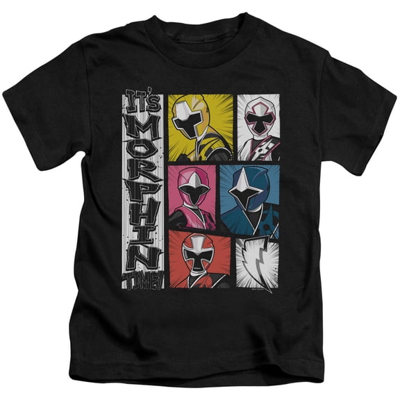 Power Rangers Its Morphin Time Youth 18/1 T-Shirt Black