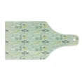 thumbnail image 1 of Grey and Yellow Cutting Board, Vintage Farm Life Modern Inspired Florals Bugs Image, Decorative Tempered Glass Cutting and Serving Board, Wine Bottle Shape, Charcoal Grey Marigold, by Ambesonne, 1 of 1