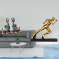 thumbnail image 2 of Figura de elefante,Figuras de elefantes,estatuas,adornos de animales,Estatua del corredor,Estatua de corredor Escultura de arte abstracto Figura,Estatua de personaje para centro de mesa, 2 of 8