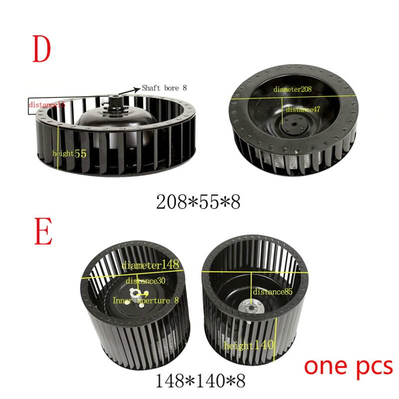 Centrifugal plastic wind wheel plastic wind wheel impeller fan blower