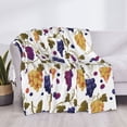 thumbnail image 4 of Throw Blanket for Couch, Colorful Cute Grape Super Soft Fuzzy Comfy Warm Throw Blanket, Cuteness Lightweight Cozy Plush Flannel Blanket & Throws for Sofa and Bed All Season, 4 of 5