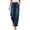 Dark Blue, variant on Jeans for Women Solid Loose Pull On Classic Distressed Work Casual Jeans Elastic High Waisted Wide Leg Jeans with Pockets