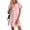 Pink, variant on Womens Summer Short Dress V Neck Short Sleeve A Line Wear To Work Hollow Out Lace Ruffle Cute Casual Beach Party Dresses