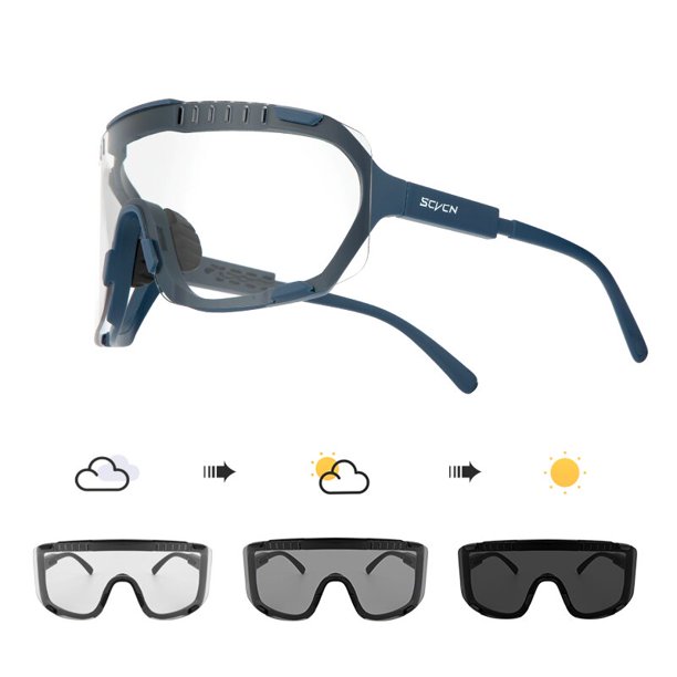Gafas de sol fotocromáticas para ciclismo para hombre y mujer, lentes para deportes al aire libre, para correr, UV400, polarizadas, para bicicleta de montaña qiuyongming unisex