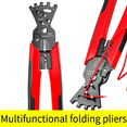 thumbnail image 2 of Wire Stripping Multifunctional Pliers for Cable Cut Crimp Bending Wire Stripper Wrench Cable Cutter Crimper Hand Tool, 2 of 7