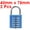 Blue, variant on Uxcell 10-Digit Combination Padlock Push Button Locker Locks Zinc Alloy Steel Red 2Pcs