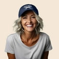 thumbnail image 4 of Dalix Hockey Mom Embroidered Womens Cotton Dad Hat Baseball Cap Adjustable in Navy Blue, 4 of 5