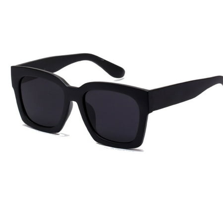 Retro Women Men Summer  Sunglasses Vintage Designer Outdoor Glasses Eyewear Matte Black