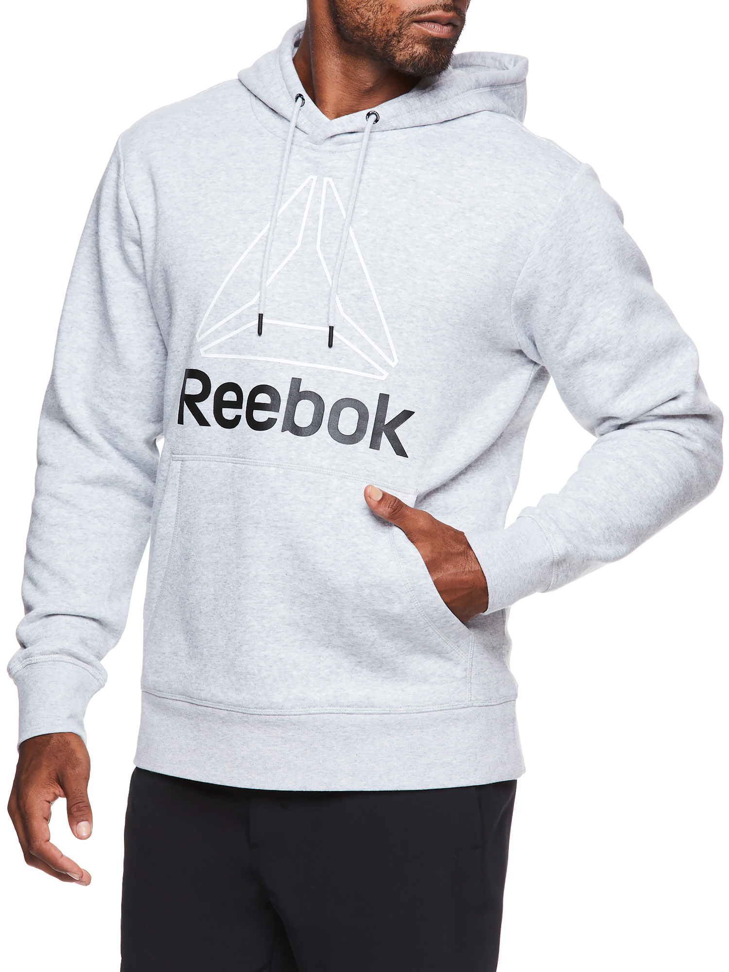 Reebok Mens and Big Mens Active Pullover Fleece Hoodie, Up to 3XL - image 3 of 5
