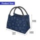 thumbnail image 2 of Disketp Snowflake Dark Blue Bolsa Térmica Estampada, Bolsa Térmica Aislante para Almuerzo, Playa y Campamento, 2 of 6