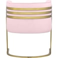 thumbnail image 3 of Meridian Furniture Rays Pink Velvet Upholstered Accent Chair, 3 of 10