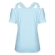 thumbnail image 5 of Pntutb moda mujer verano cuello en V Casual encaje Patchwork sólido Caims blusa top Pntutb Pntutb-5289, 5 of 7