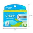 thumbnail image 6 of Equate Women's 5-Blade Cartridge Refills for Equate 5-Blade and Gillette Venus Handles, 6 Count, 6 of 7