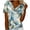 Z2-Light Blue-boho floral tops, variant on Blouses for Women Dressy Casual Summer Cowl Neck Short Sleeve Tops Boho Floral Print Tees Spring Work Office Teacher Shirts