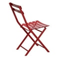thumbnail image 5 of 3-Piece Folding Bistro Set, 2 Chairs and 1 Table, Weather-Resistant Outdoor/Indoor Conversation Set for Patio, Yard, Garden (Red), 5 of 10